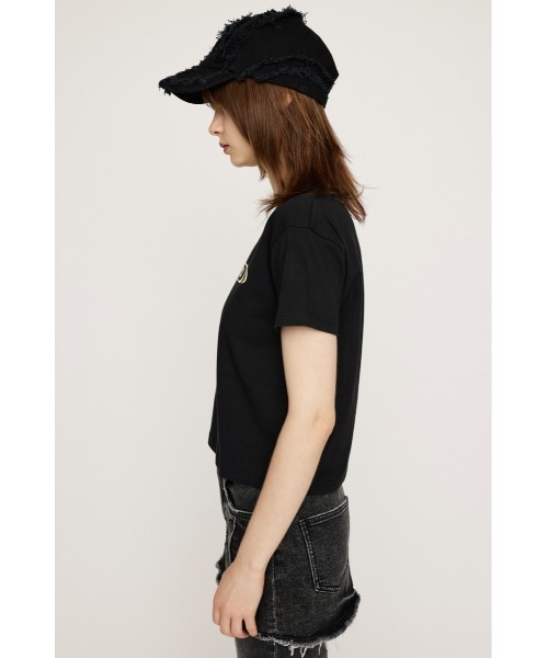 SLY（スライ）の「【限定カラーあり】FRONT PRINT COMPACT T/SH フロント プリント コンパクト Tシャツ（Tシャツ/カットソー・レディース・ネイビー系1/ホワイト/グレー/ブラック/ライトブルー・FREE）」の17枚目の写真