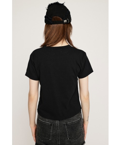 SLY（スライ）の「【限定カラーあり】FRONT PRINT COMPACT T/SH フロント プリント コンパクト Tシャツ（Tシャツ/カットソー・レディース・ネイビー系1/ホワイト/グレー/ブラック/ライトブルー・FREE）」の18枚目の写真