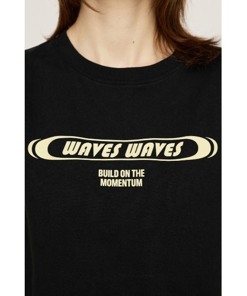 SLY（スライ）の「【限定カラーあり】FRONT PRINT COMPACT T/SH フロント プリント コンパクト Tシャツ（Tシャツ/カットソー・レディース・ネイビー系1/ホワイト/グレー/ブラック/ライトブルー・FREE）」の19枚目の写真