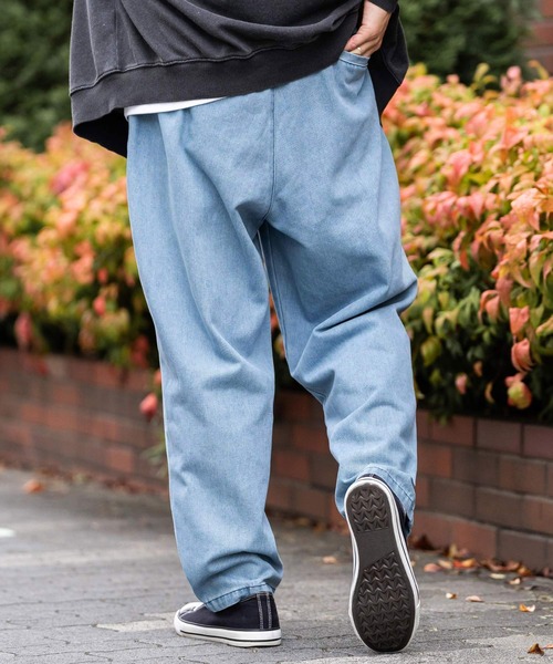 U.S. POLO ASSN.（ユーエスポロアッスン）の「新色追加 U.S. POLO ASSN. ユーエスポロアッスン デニム・TCツイルバルーンパンツ（デニムパンツ・メンズ・ブラック系/ベージュ/サックスブルー/ブルー/ブラック/オリーブ/カーキ/ワンウォッシュ・S/M/L/LL）」の14枚目の写真