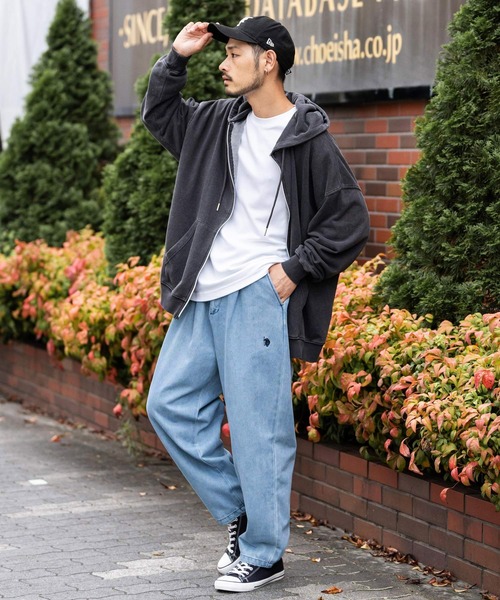 U.S. POLO ASSN.（ユーエスポロアッスン）の「新色追加 U.S. POLO ASSN. ユーエスポロアッスン デニム・TCツイルバルーンパンツ（デニムパンツ・メンズ・ブラック系/ベージュ/サックスブルー/ブルー/ブラック/オリーブ/カーキ/ワンウォッシュ・S/M/L/LL）」の15枚目の写真