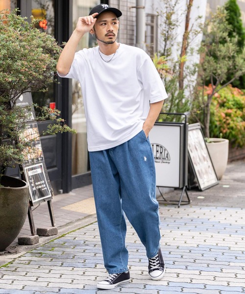 U.S. POLO ASSN.（ユーエスポロアッスン）の「新色追加 U.S. POLO ASSN. ユーエスポロアッスン デニム・TCツイルバルーンパンツ（デニムパンツ・メンズ・ブラック系/ベージュ/サックスブルー/ブルー/ブラック/オリーブ/カーキ/ワンウォッシュ・S/M/L/LL）」の20枚目の写真