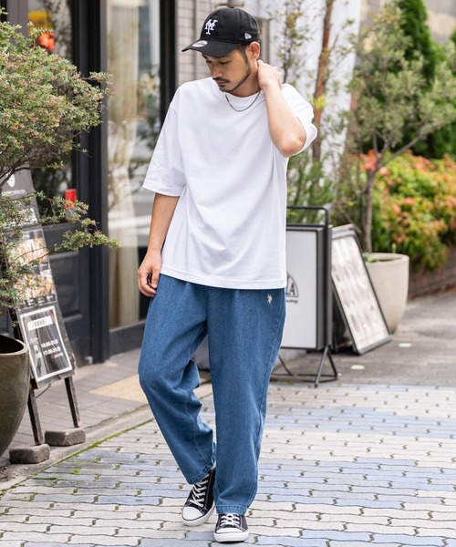 U.S. POLO ASSN.（ユーエスポロアッスン）の「新色追加 U.S. POLO ASSN. ユーエスポロアッスン デニム・TCツイルバルーンパンツ（デニムパンツ・メンズ・ブラック系/ベージュ/サックスブルー/ブルー/ブラック/オリーブ/カーキ/ワンウォッシュ・S/M/L/LL）」の21枚目の写真