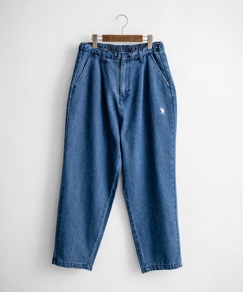 U.S. POLO ASSN.（ユーエスポロアッスン）の「新色追加 U.S. POLO ASSN. ユーエスポロアッスン デニム・TCツイルバルーンパンツ（デニムパンツ・メンズ・ブラック系/ベージュ/サックスブルー/ブルー/ブラック/オリーブ/カーキ/ワンウォッシュ・S/M/L/LL）」の22枚目の写真