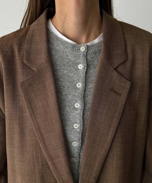 CANAL JEAN（キャナルジーン）の「diggity　チェックテーラードジャケット（テーラードジャケット・レディース・ブラウン・38/36）」の9枚目の写真