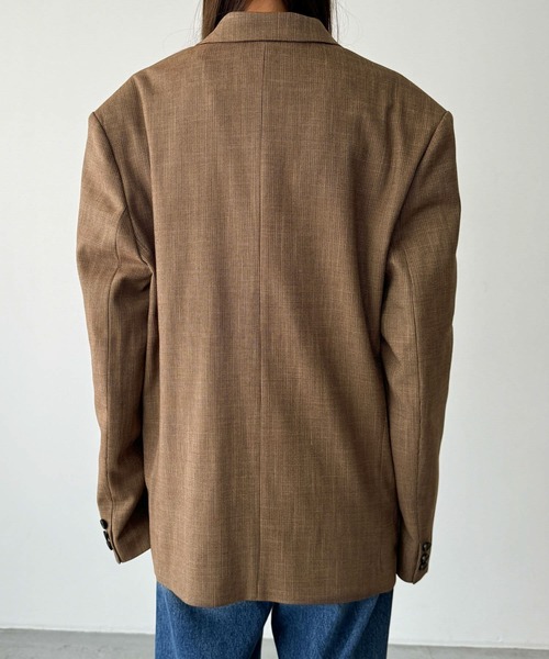 CANAL JEAN（キャナルジーン）の「diggity　チェックテーラードジャケット（テーラードジャケット・レディース・ブラウン・38/36）」の18枚目の写真