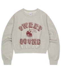 『mahagrid/マハグリッド』 SWEET SOUND CROP SWEATSHIRT/スウィートサウンド クロップ スウェットシャツ