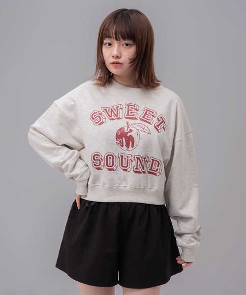mahagrid/マハグリッド』 SWEET SOUND CROP SWEATSHIRT/スウィート
