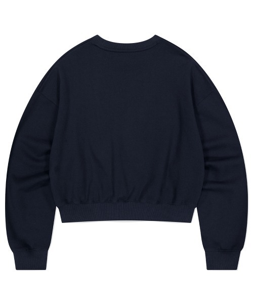 MAHAGRID（マハグリッド）の「『mahagrid/マハグリッド』 SWEET SOUND CROP SWEATSHIRT/スウィートサウンド クロップ スウェットシャツ（スウェット・レディース・アイボリー/ネイビー・FREE）」の18枚目の写真