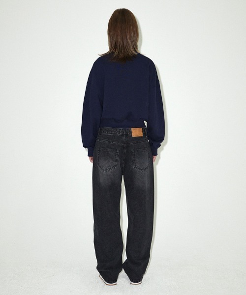 MAHAGRID（マハグリッド）の「『mahagrid/マハグリッド』 SWEET SOUND CROP SWEATSHIRT/スウィートサウンド クロップ スウェットシャツ（スウェット・レディース・アイボリー/ネイビー・FREE）」の14枚目の写真