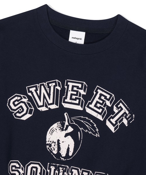 MAHAGRID（マハグリッド）の「『mahagrid/マハグリッド』 SWEET SOUND CROP SWEATSHIRT/スウィートサウンド クロップ スウェットシャツ（スウェット・レディース・アイボリー/ネイビー・FREE）」の19枚目の写真