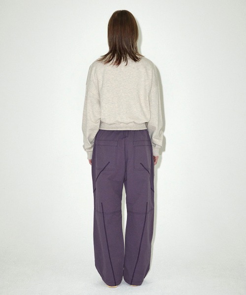 MAHAGRID（マハグリッド）の「『mahagrid/マハグリッド』 SWEET SOUND CROP SWEATSHIRT/スウィートサウンド クロップ スウェットシャツ（スウェット・レディース・アイボリー/ネイビー・FREE）」の10枚目の写真