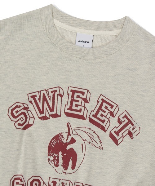 MAHAGRID（マハグリッド）の「『mahagrid/マハグリッド』 SWEET SOUND CROP SWEATSHIRT/スウィートサウンド クロップ スウェットシャツ（スウェット・レディース・アイボリー/ネイビー・FREE）」の16枚目の写真