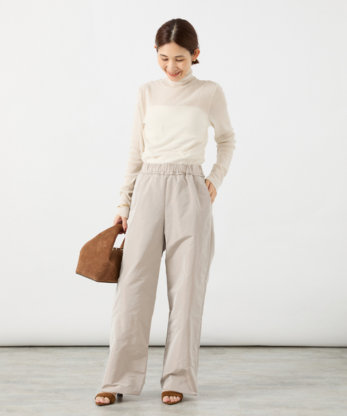 VERMEIL par iena(ヴェルメイユパーイエナ)の「fine cotton チュールシアタートル(Tシャツ/カットソー・レディース・ブラック/アイボリー・FREE)」の12枚目の写真