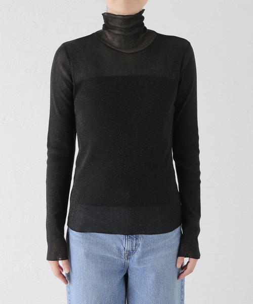 VERMEIL par iena(ヴェルメイユパーイエナ)の「fine cotton チュールシアタートル(Tシャツ/カットソー・レディース・ブラック/アイボリー・FREE)」の16枚目の写真