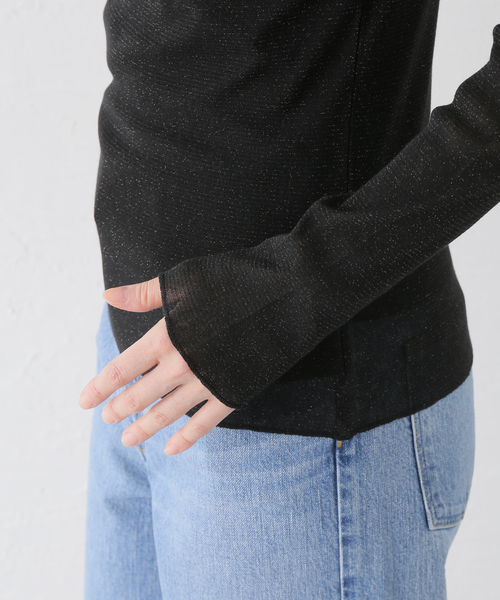 VERMEIL par iena(ヴェルメイユパーイエナ)の「fine cotton チュールシアタートル(Tシャツ/カットソー・レディース・ブラック/アイボリー・FREE)」の22枚目の写真
