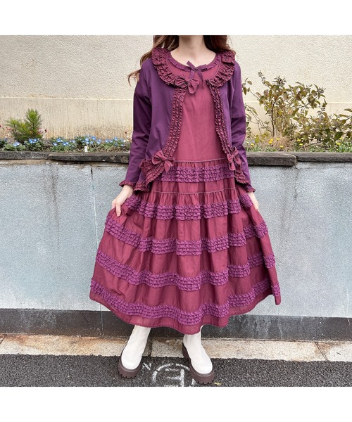 PINK HOUSE（ピンクハウス）の「ポリエステルシフォン使いワンピース