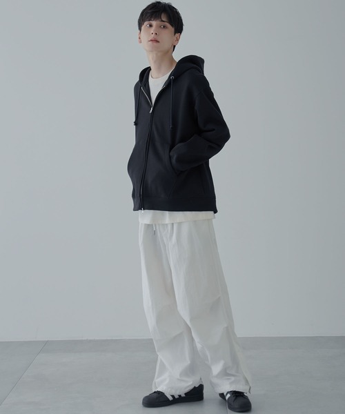 リラックスフィット パーカー L ダークグレー WEGO パーカー WEGO/リラックスフィットグラフィックパーカー メンズ