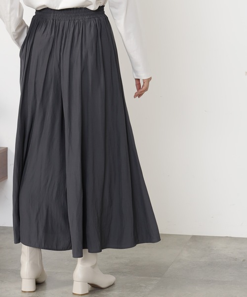 FOUND GOOD（ファウンドグッド）の「サラツヤフレアワイドP3（その他パンツ・レディース・グレー系1/グレー系8/アイボリー/ブラウン系3/グレー系・M/L/S）」の15枚目の写真