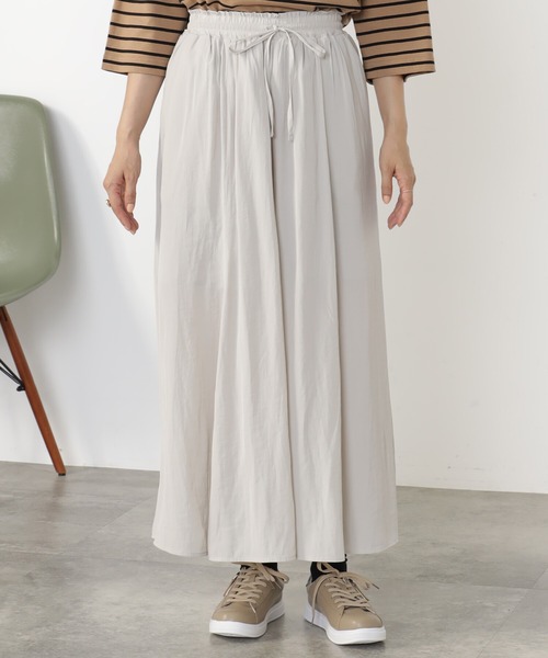 FOUND GOOD（ファウンドグッド）の「サラツヤフレアワイドP3（その他パンツ・レディース・グレー系1/グレー系8/アイボリー/ブラウン系3/グレー系・M/L/S）」の22枚目の写真