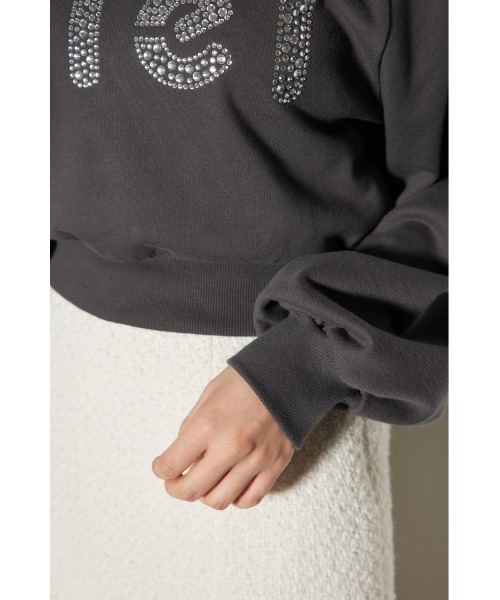 rienda（リエンダ）の「オフショルビッグロゴスウェットトップス 秋服 冬服 トレーナー（スウェット・レディース・ホワイト/ピンク/グレー・FREE）」の13枚目の写真