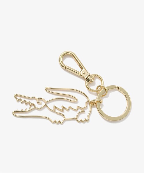 遊び心◎【LACOSTE】ネームワニロゴキーホルダー*メタルチャーム 遊び心◎【LACOSTE】ネームワニロゴキーホルダー*メタルチャーム