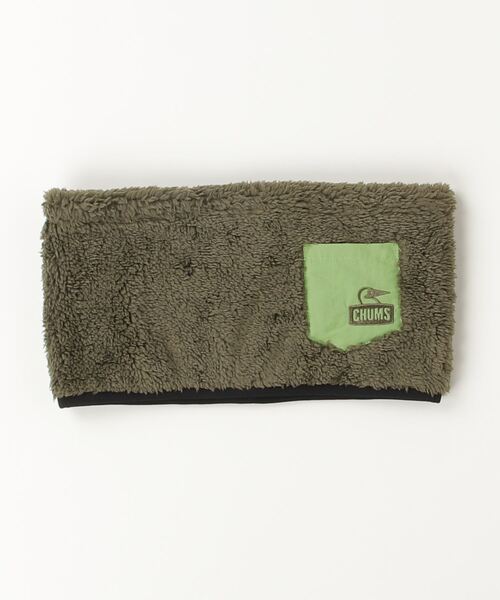 CHUMS（チャムス）の「CHUMS/チャムス　ボンディング フリース ネックウォーマー　Bonding Fleece Neck Warmer（ネックウォーマー/スヌード・メンズ・ベージュ/オリーブ/ブラック/ライトグレー・FREE）」の14枚目の写真
