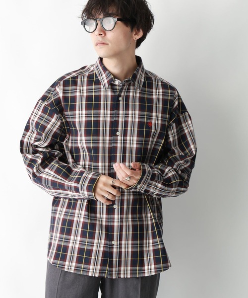 POLO BCS（ポロ ビーシーエス）の「【POLO BCS/ポロ・ビーシーエス】オーバーサイズチェックシャツ（シャツ/ブラウス・メンズ・グリーン系その他/ブルー系その他・MEDIUM/LARGE）」の8枚目の写真