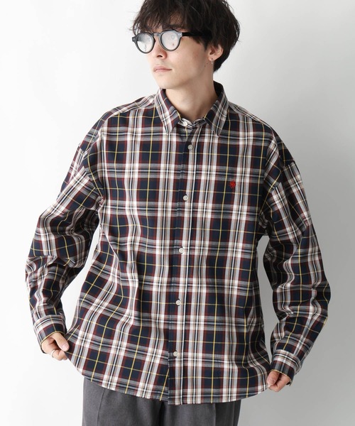 POLO BCS（ポロ ビーシーエス）の「【POLO BCS/ポロ・ビーシーエス】オーバーサイズチェックシャツ（シャツ/ブラウス・メンズ・グリーン系その他/ブルー系その他・MEDIUM/LARGE）」の9枚目の写真