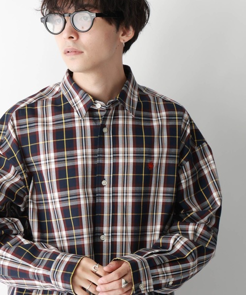POLO BCS（ポロ ビーシーエス）の「【POLO BCS/ポロ・ビーシーエス】オーバーサイズチェックシャツ（シャツ/ブラウス・メンズ・グリーン系その他/ブルー系その他・MEDIUM/LARGE）」の11枚目の写真