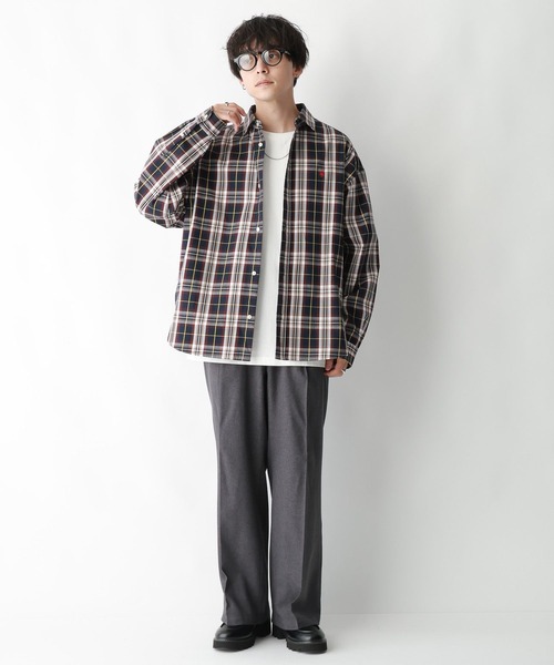 POLO BCS（ポロ ビーシーエス）の「【POLO BCS/ポロ・ビーシーエス】オーバーサイズチェックシャツ（シャツ/ブラウス・メンズ・グリーン系その他/ブルー系その他・MEDIUM/LARGE）」の12枚目の写真