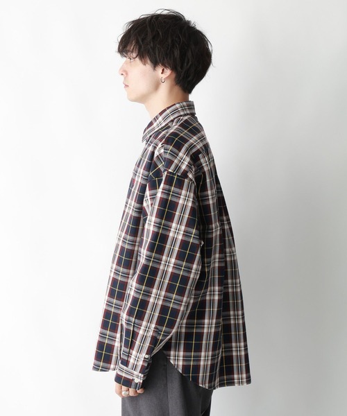 POLO BCS（ポロ ビーシーエス）の「【POLO BCS/ポロ・ビーシーエス】オーバーサイズチェックシャツ（シャツ/ブラウス・メンズ・グリーン系その他/ブルー系その他・MEDIUM/LARGE）」の15枚目の写真