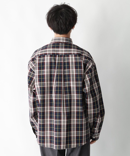 POLO BCS（ポロ ビーシーエス）の「【POLO BCS/ポロ・ビーシーエス】オーバーサイズチェックシャツ（シャツ/ブラウス・メンズ・グリーン系その他/ブルー系その他・MEDIUM/LARGE）」の16枚目の写真