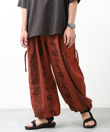 MARAI（マーライ）の「エスニック柄 バルーンサルエルカーゴパンツ サルエルパンツ（カーゴパンツ）」