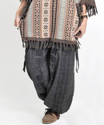 MARAI（マーライ）の「エスニック柄 バルーンサルエルカーゴパンツ サルエルパンツ（カーゴパンツ）」