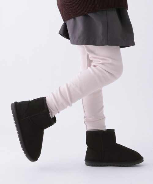 BAYFLOW(ベイフロー)の「ボアブーツ(KIDS)【17~21cm】(ブーツ・キッズ・ブラック/マルチ/ベージュ・20.0cm/19.0cm/18.0cm/17.0cm/21.0cm)」の1枚目の写真