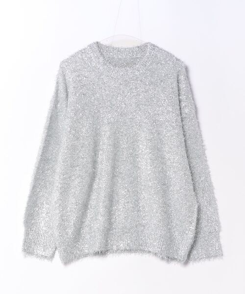 グリッターニットクルーネックプルオーバー（ニット/セーター）｜STYLEBLOCK（スタイルブロック）