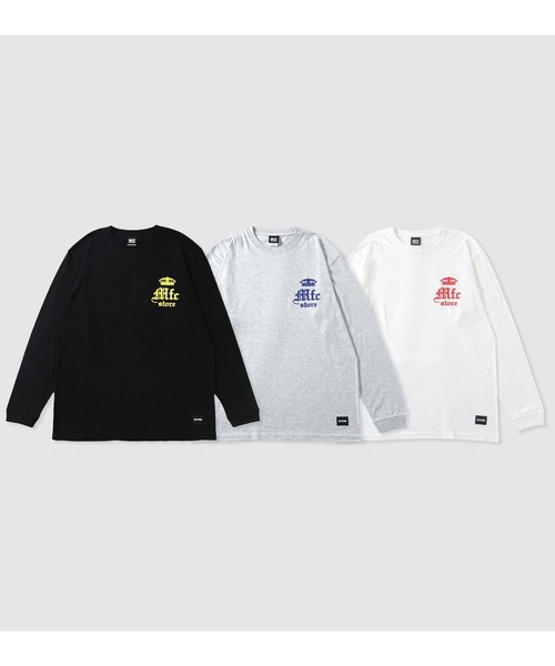 MFC STORE（エムエフシーストア）の「MFC STORE CRN LOGO L/S TEE（Tシャツ/カットソー・メンズ・アッシュ/ブラック/ホワイト・XL/L/S/M）」の8枚目の写真