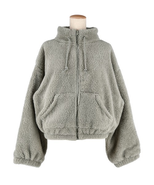 coca(coca)(コカ)の「【WEB限定セール】ボアジップアップブルゾン(ブルゾン・レディース・チャコール/カーキ/アイボリー・L/M)」の22枚目の写真