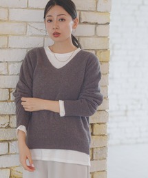 LAKOLE | フォックスウールVネックプルオーバー / 116726(ニット/セーター)