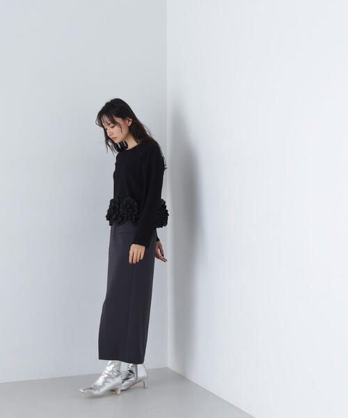【セール】◇アシメスリットポケットスカート（スカート）｜NATURAL BEAUTY BASIC（ナチュラルビューティーベーシック）