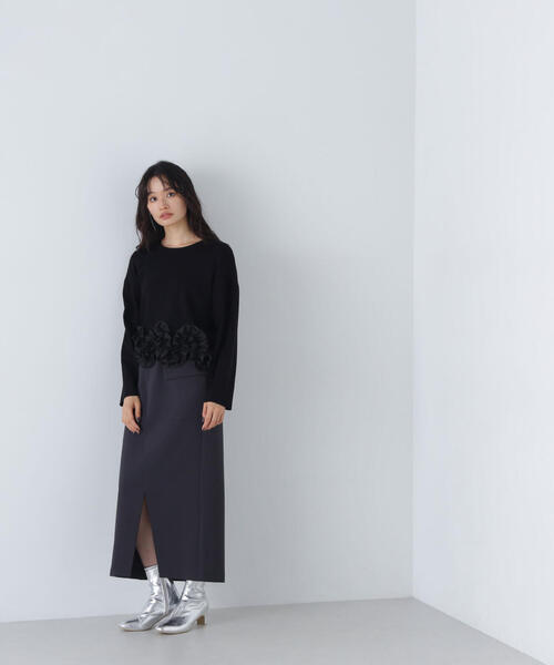 【セール】◇アシメスリットポケットスカート（スカート）｜NATURAL BEAUTY BASIC（ナチュラルビューティーベーシック）