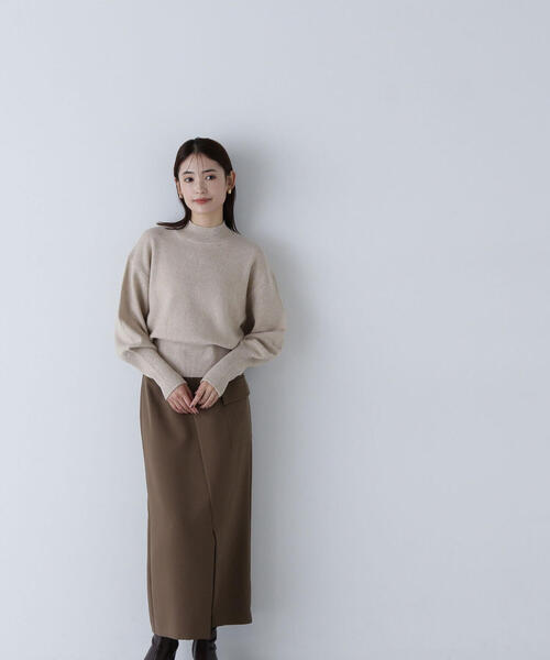 【セール】◇アシメスリットポケットスカート（スカート）｜NATURAL BEAUTY BASIC（ナチュラルビューティーベーシック）