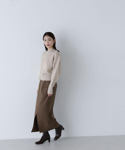 【セール】◇アシメスリットポケットスカート（スカート）｜NATURAL BEAUTY BASIC（ナチュラルビューティーベーシック）