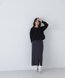 NATURAL BEAUTY BASIC | ◇アシメスリットポケットスカート(スカート)