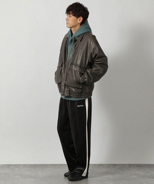 LAKOLE（ラコレ）の「スナップ刺繍パーカー / 149701（パーカー・メンズ・グリーン/ライトグレー/チャコール・MEDIUM/LARGE）」の8枚目の写真