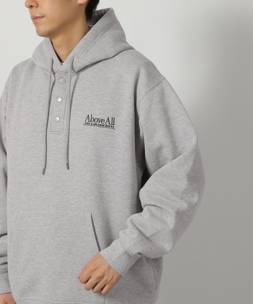 LAKOLE（ラコレ）の「スナップ刺繍パーカー / 149701（パーカー・メンズ・グリーン/ライトグレー/チャコール・MEDIUM/LARGE）」の14枚目の写真