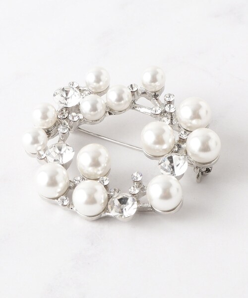 SHOO・LA・RUE（シューラルー）の「【セレモニー】ビジュー使いがエレガント アソートブローチ（ブローチ/コサージュ・レディース・シルバー系/シルバー系1/シルバー系2/シルバー系3/ゴールド系/ゴールド系1/ゴールド系2/ゴールド系3・00）」の9枚目の写真