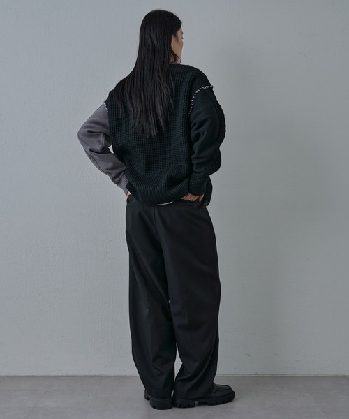 COLONY 2139（コロニートゥーワンスリーナイン）の「クレイジードッキングニット（ニット/セーター・メンズ・ネイビー/ブラック・MEDIUM/LARGE）」の12枚目の写真