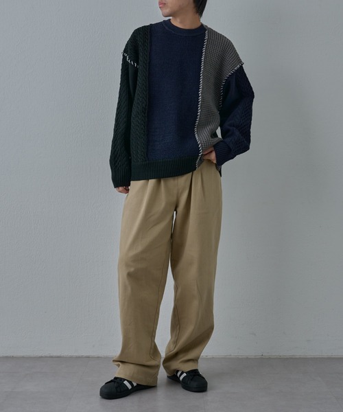 COLONY 2139（コロニートゥーワンスリーナイン）の「クレイジードッキングニット（ニット/セーター・メンズ・ネイビー/ブラック・MEDIUM/LARGE）」の15枚目の写真